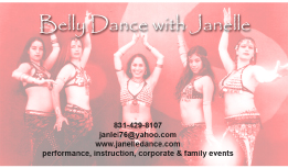 business card belly dance
